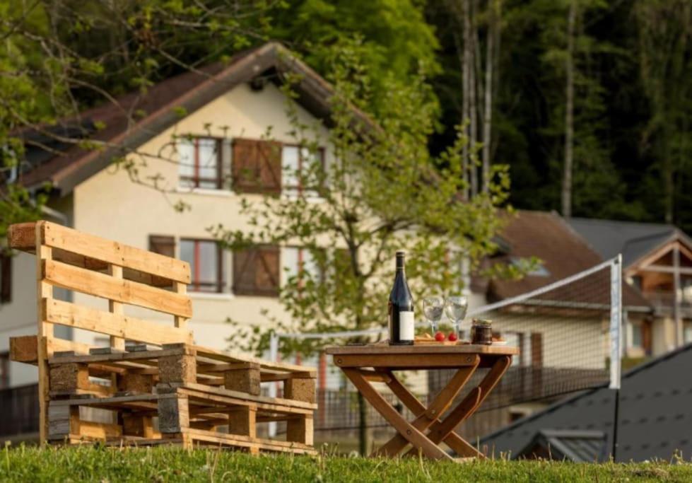 Le Garden - Ski - Vue Lac - Piscine - Parking - Evian - Thonon - Lugrin Eksteriør bilde